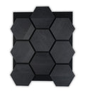 Hexagone Bois Acoustique Noir | Décoration Mural