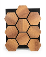 Hexagone Bois Acoustique Noyer | Akupanel Hexagone