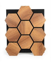 Hexagone Bois Acoustique Noyer | Akupanel Hexagone