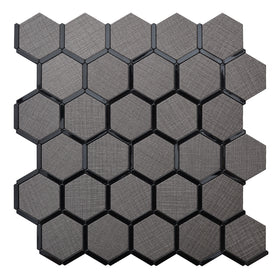 Crédence Adhésive - Mosaique Hexagonal Noir Design Décoration