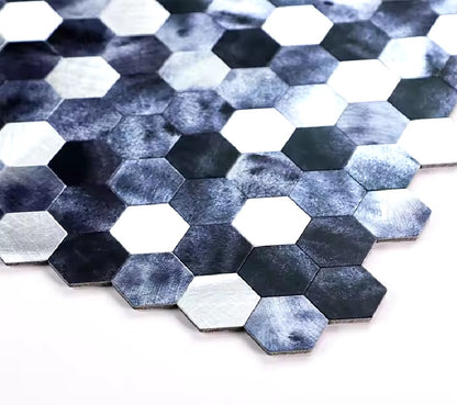 Mosaique Adhésive Credence Bleu Brillant salle de bain - By My Deco