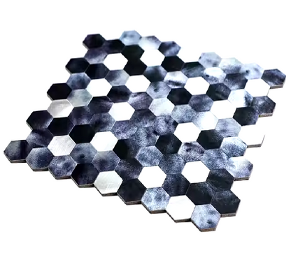 Mosaique Adhésive Credence Bleu Brillant salle de bain - By My Deco