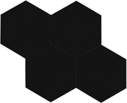 Mosaique Adhésif Noir Hexagone Pour Tout Murs - By My Deco