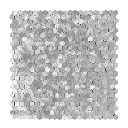 Mosaique Adhésive Crédence de Cuisine Relief Chromée 3D - By My Deco