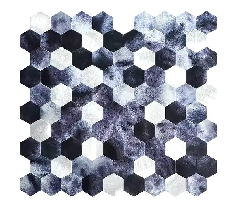 Mosaique Adhésive Credence Bleu Brillant salle de bain - By My Deco