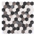 Crédence Adhésive - Mosaïque Cuisine a Coller Noir Beige