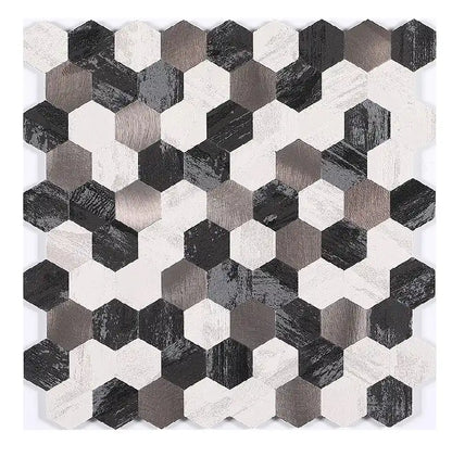 Crédence Mosaique Adhésive Cuisine a coller Noir Beige - By My Deco