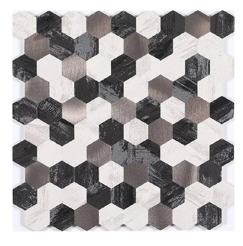 Crédence Mosaique Adhésive Cuisine a coller Noir Beige - By My Deco