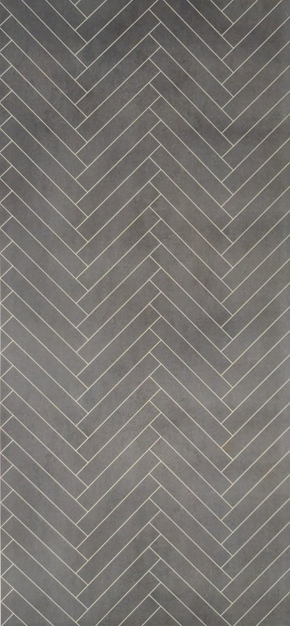 panneau mural chevron anthracite 260 x 120 cm