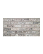 Panneau Imitation Pierre Patinée Beige-Grise - Facile A Couper - 100 x 50 cM