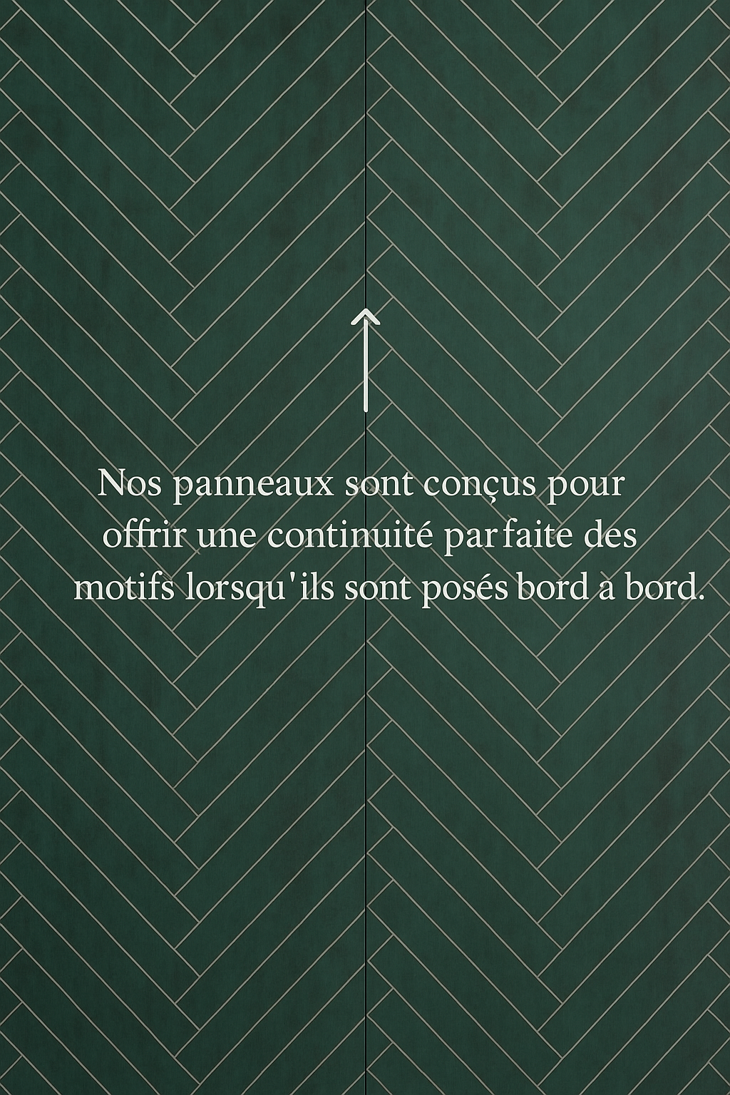 panneau vert bord a bord 