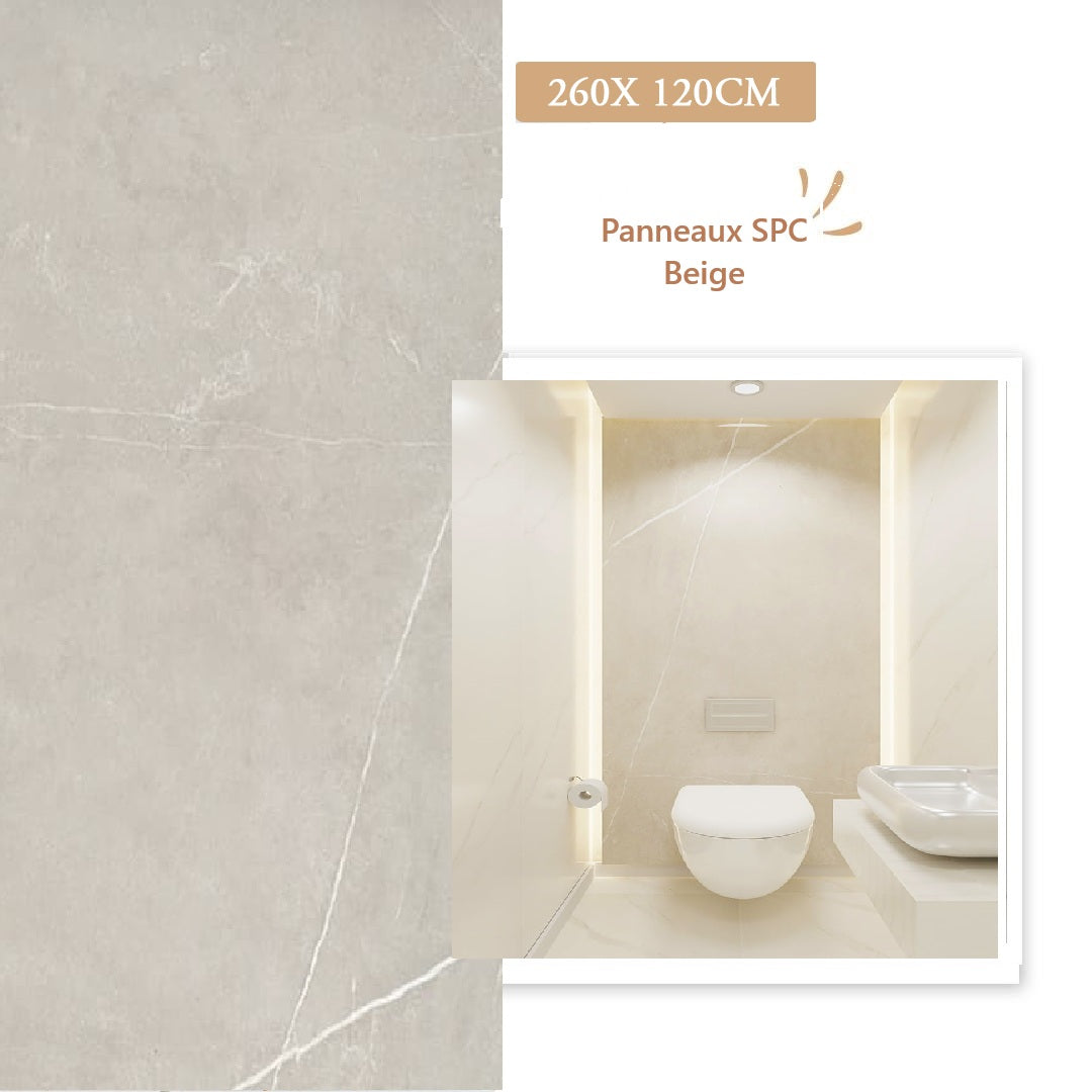 Panneau Muraux SPC MArbre Beige