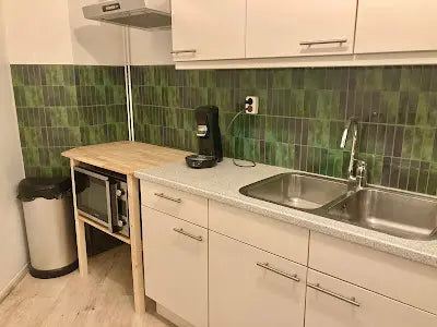 crédence cuisine vert posé facile