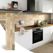 Pierre Naturelle Adhésive Autumn Cream — Parement Beige Effet Pierre Claire