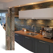 Pierre Naturelle Adhésive Woodland Fire — Parement Rustique Chaleureux