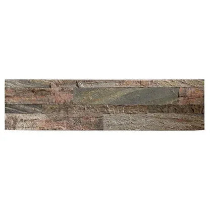 Pierre naturelle adhésive Woodland Fire 60x15 cm — plaquette parement autocollant ByMyDeco