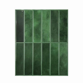 Crédence Cuisine – Sticker Carrelage Vinyle Vertical Vert