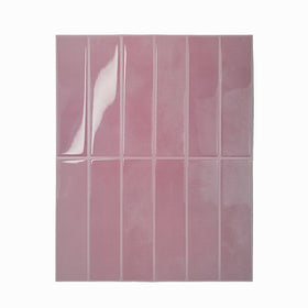 Crédence Cuisine – Sticker Carrelage Vinyle Vertical Rose