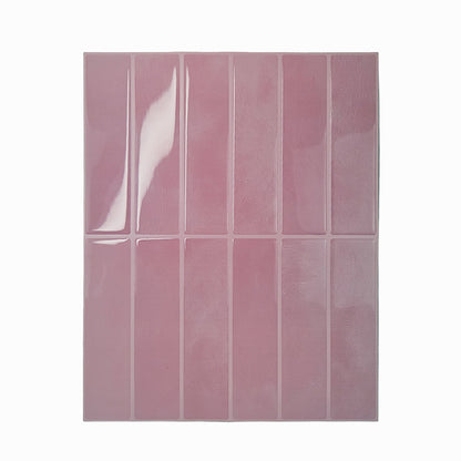 Crédence Cuisine – Sticker Carrelage Vinyle Vertical Rose