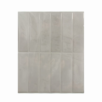 Crédence Cuisine – Sticker Carrelage Vinyle Vertical Blanc Cassé