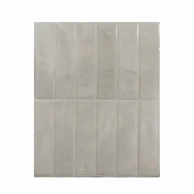 Sticker Carrelage Vinyle Crédence Cuisine – Vertical Blanc Cassé