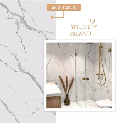 Panneau mural PVC Effet Marbre Blanc – Étanche Salle de Bain / Douche