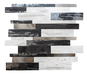 Crédence Cuisine Adhésive - Mosaique Beige Noir