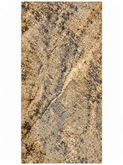 Feuille de pierre naturelle translucide Dizzle Green, plaque minérale 260×120 cm avec veinages beige doré et gris foncé