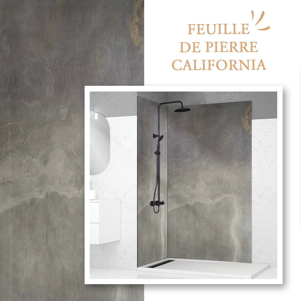 Feuille De Pierre Naturelle California Doré Salle de bain