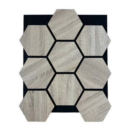 Hexagone Bois Acoustique Gris Clair | Akupanel Hexagone - By My Deco