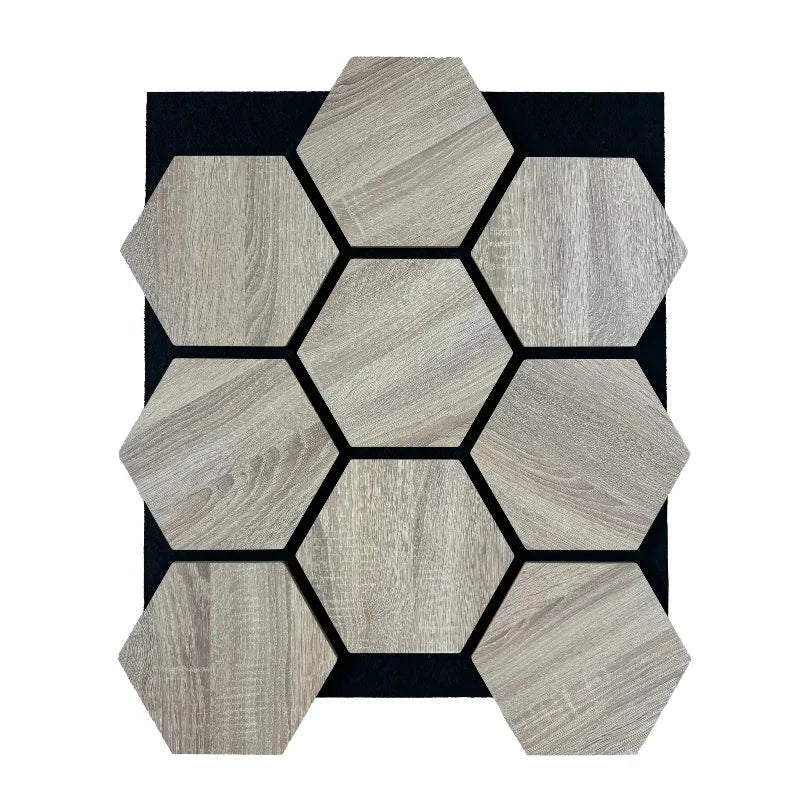 Hexagone Bois Acoustique Gris Clair | Akupanel Hexagone - By My Deco