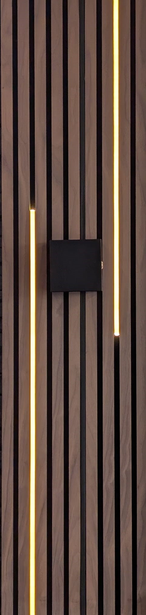 Kit LED Blanc Chaud Encastrable Panneau Acoustique Bois - 2m dimmable , Controle via application