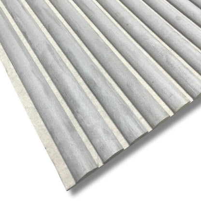 Panneau Acoustique Bois Daim Gris Clair - 260 x 60 cm