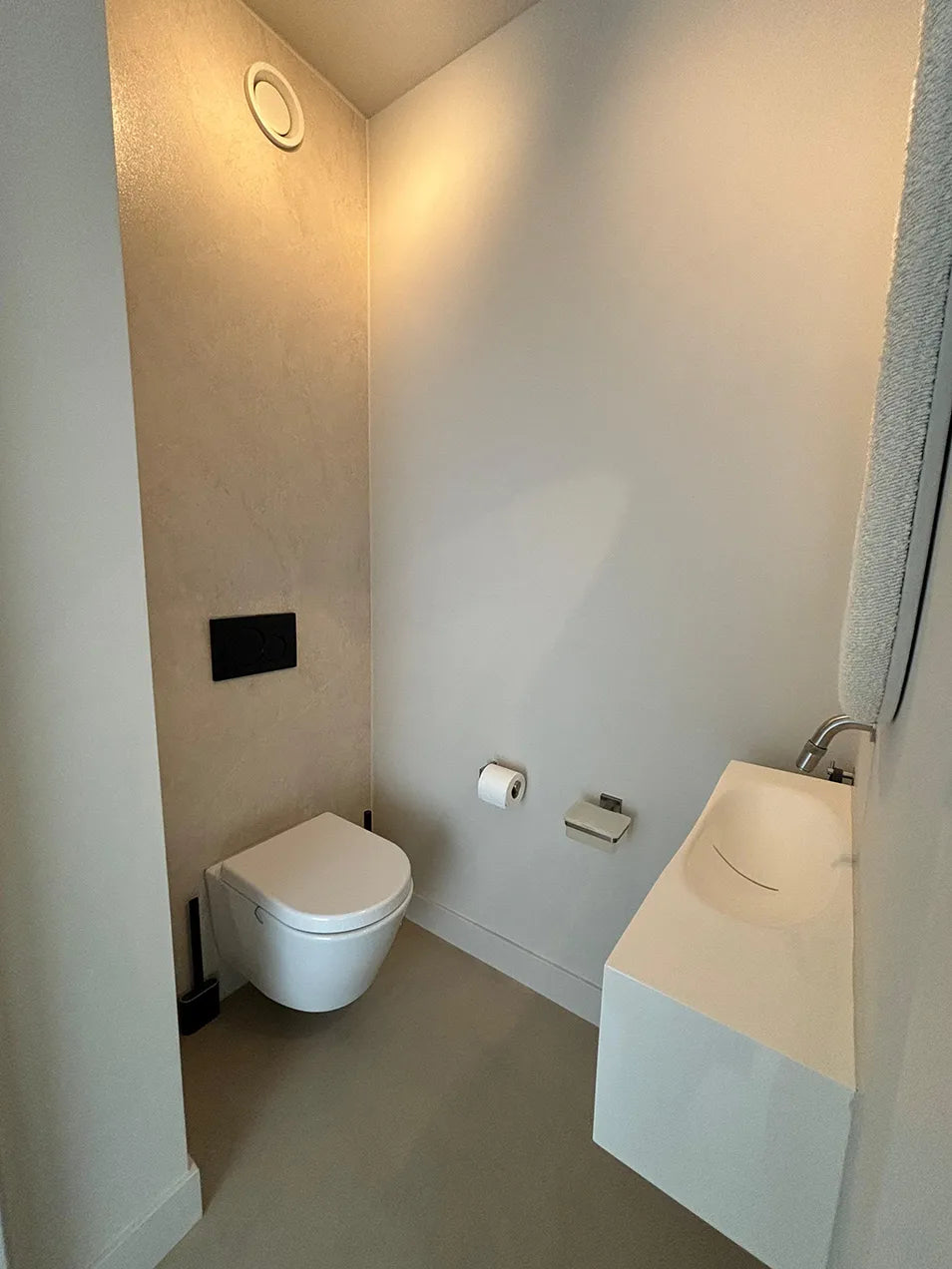 Panneau SPC Beige Sable Japandi – Effet Pierre Mat 260×120 cm - vue alternative
