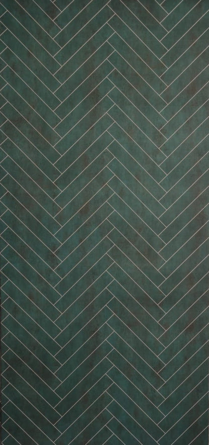 panneau_mural_vert_motif_décoratif