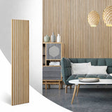 Panneau Acoustique Bois Chêne Feutrine Blanc 260 Akupanel