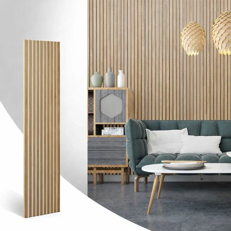 Panneau Acoustique Bois Chêne Feutrine Blanc 260 Akupanel 