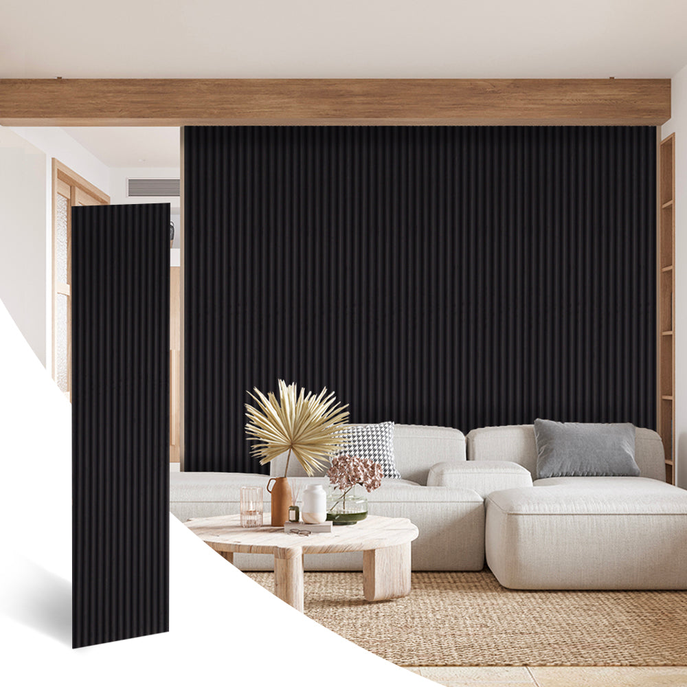 Panneau Acoustique Bois Daim Noir 260 x 60 CM 