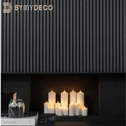 Panneau Acoustique Bois Noir 270 - Tasseaux Bois Noir - By My Deco