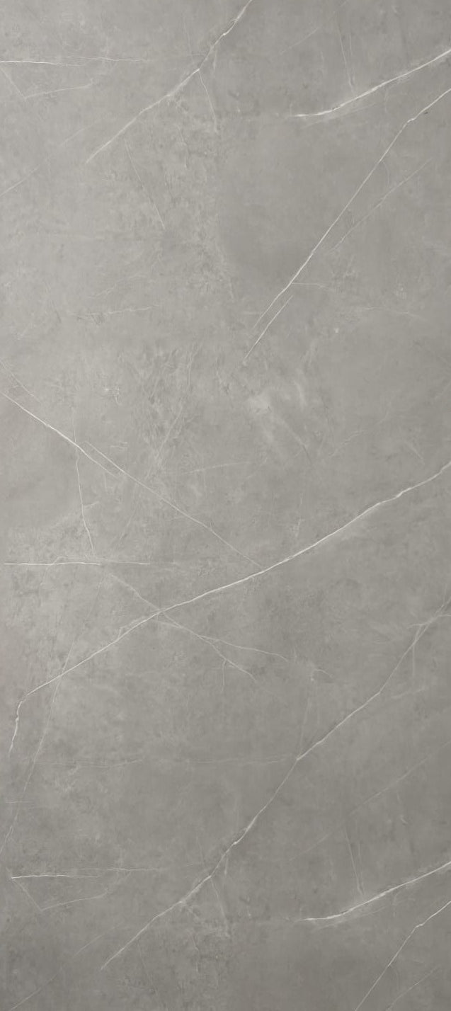 Panneau Mural Salle De Bain SPC Mercury Gris Clair Mat - Anti Rayure 260 x 120 CM - vue alternative