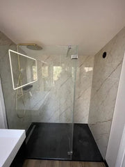 panneau mural salle de bain pvc beige
