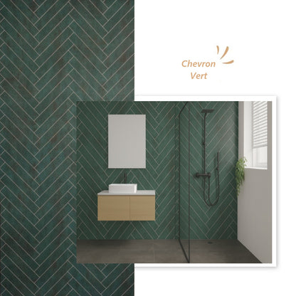 panneau_mural_chevron_vert