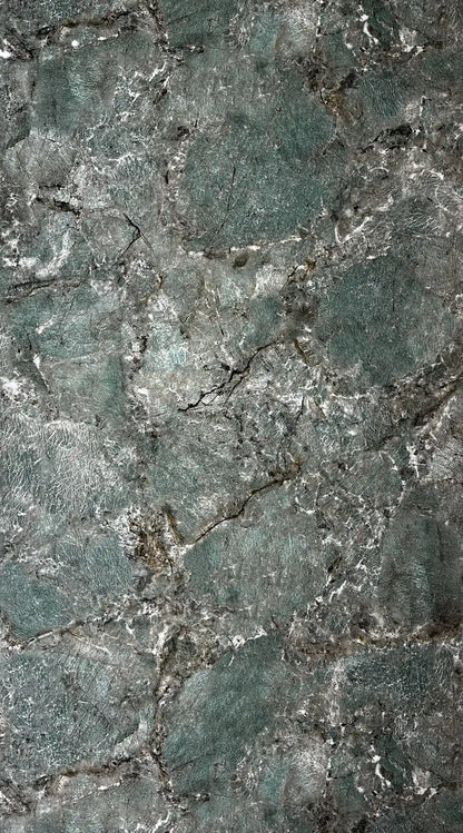 Panneau Mural PVC Effet Marbre Arizona Vert - Salle De Bain 260 x 120 CM