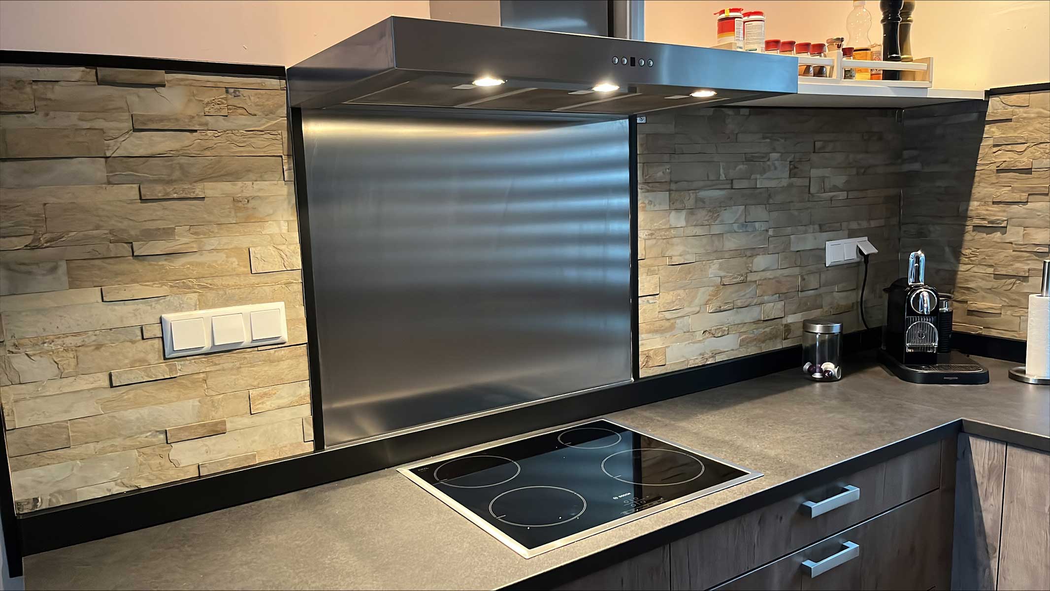 Pierre Naturelle Adhésive Autumn Cream — Parement Beige Effet Pierre Claire - vue alternative