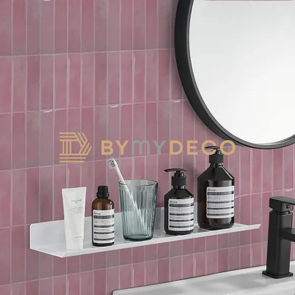 sticker carrelage vinyle rose salle de bain