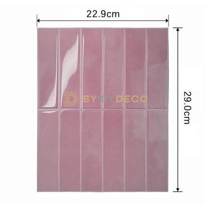 Sticker Carrelage Vinyle Vertical Rose 