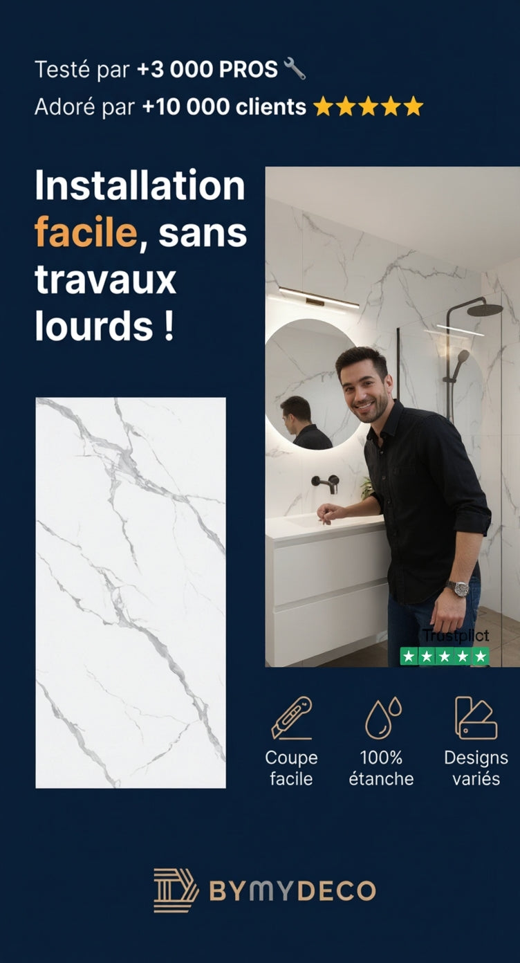 Panneau SPC Blanc Instalation Facile