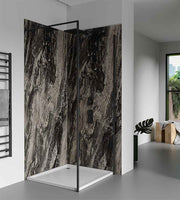 Panneau SPC Volcan Noir – Effet Marbre Noir 260 x 120 CM