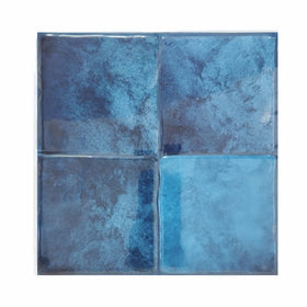 Crédence Cuisine – Sticker Carrelage Vinyle Carré Bleu Marine
