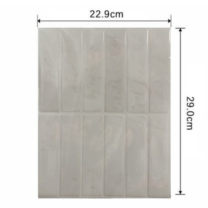  Sticker Carrelage Vinyle Vertical Blanc Cassé dimension